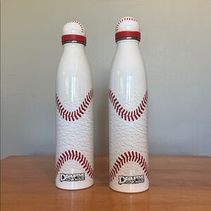 25 oz. Disruptive Drinkware Baseball Water Bottles, Set of 2